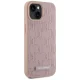Чехол Karl Lagerfeld Leather Monogram Metal Logo MagSafe для iPhone 15, Розовый