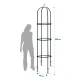 Dārza pergola Plonos kolonna 200 cm melna