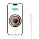 Tech-Protect QI15W-A30 MagSafe induktīvā lādētājs ar USB-C kabeli - sudraba