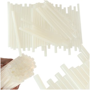 Hot glue sticks for glue gun, 11 mm x 200 mm, 1 kg, transparent