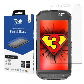 3MK CAT S31 Flexiable Tempered Glass Screen Protector | Lokāms Aizsargstikls Ekrānam Telefonam