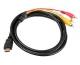 HDMI uz 3 RCA kabelis (1.5 m) HD29A