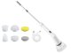 Electric Spin Scrubber Cleaning Brush with 6 Brush Heads, 110 cm