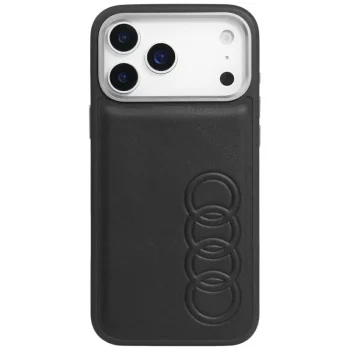 Audi TT Synthetic Leather MagSafe vāciņš iPhone 17 Pro - melns