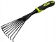 DIVODV Hand Rake for Garden, 38cm, Black/Green