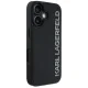 Чехол Karl Lagerfeld HC 3D Rubber Elongated Glitter для iPhone 16, черный
