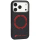 Чехол Audi RSQ Carbon Fiber Sport MagSafe для iPhone 18 Pro / 17 Pro, черный
