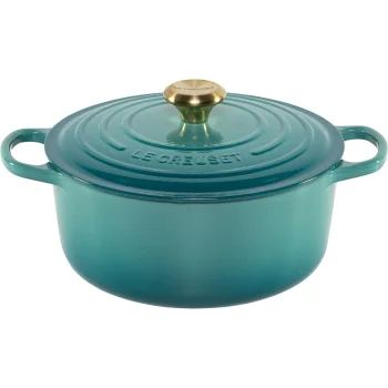 Круглая кастрюля Le Creuset Signature 26 см, Riviera Blue