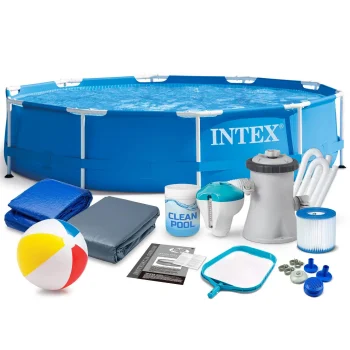 Intex 28202 Frame Pool with Pump and Accessories, 305 x 76 cm