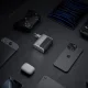 Cuktech AD1404UEU 140W GaN 3x USB-C / USB-A sienas lādētājs ar kabeli pelēks