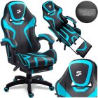 Gaming Chair with Footrest Specter Sofotel Ergonomic Swivel, black