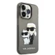 Чехол Karl Lagerfeld для iPhone 14 Pro Max Glitter Karl&Choupette Черный