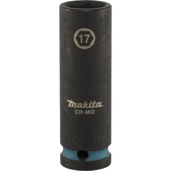 Makita Impact Black trieciena galviņa 1/2" SW17 garā, 81.5 mm, melna