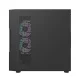 Datora korpuss Darkflash DK431 Mesh Black ar 4 ARGB ventilatoriem, melns