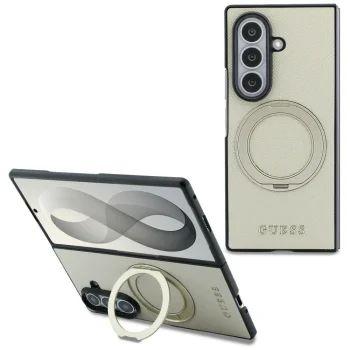 Чехол Guess Magnetic Ring Stand для Samsung Galaxy Z Fold 8 Ultra, бежевый