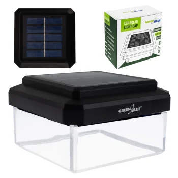 GreenBlue GB127 WW Solar LED Post Cap Light, 80x80mm, 3200K