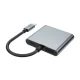 Tech-Protect HB08 4in1 USB-C uz 2x HDMI, USB-A, USB-C PD 100W adapteris, pelēks