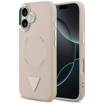 Guess Triangle Logo MagSafe maciņš iPhone 17 — rozā | Phone Case Cover