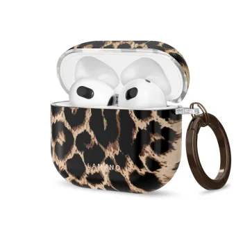 Tech-Protect Lamano Case for Apple AirPods 4 / 5, Black and Brown