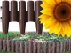 Dārza Palisāde Puķu Dobes Žogs Apmale 215cm, 8 elementi | Garden Palisade Flowerbed Barrier