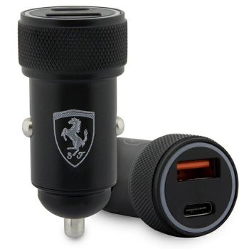 Ferrari PD-QC 3.0 20W Fast Charge Car Charger - Black