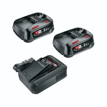 Стартовый набор Bosch 18V: 2 аккумулятора 2.5Ah и зарядка