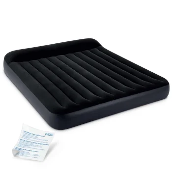 Intex 64144 divvietīgs piepūšamais matracis ar galvgali, 203x183x25 cm
