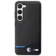 BMW Leather Carbon vāciņš Samsung Galaxy S23+, melns