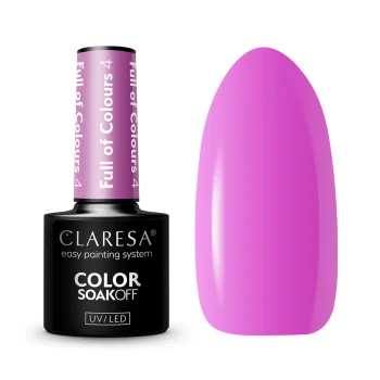 Claresa Full of Colours 4 hibrīda nagu laka, 5g