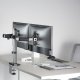 Настольное крепление для двух мониторов Ergo Office ER-449, 17\"-32\", до 9 кг