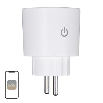 MOES MWP-EU16M-WH-MS viedā rozete Matter 16A 3680W Wi-Fi