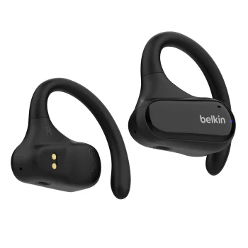Belkin SoundForm Clearfit bezvadu atvērtā tipa austiņas, melnas