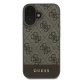Guess 4G Bottom Stripe Case for iPhone 16 Plus - Brown