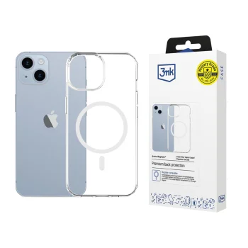 3mk Armor MagCase vāciņš iPhone 14 Plus ar MagSafe atbalstu, caurspīdīgs