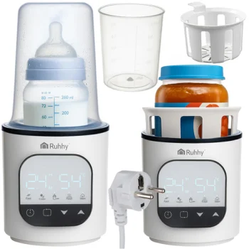 Ruhhy 5-in-1 pudeļu sildītājs, balts