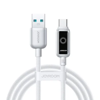 Joyroom S-A55 StarFlight USB-A uz USB-C kabelis 66W 1.2m, balts