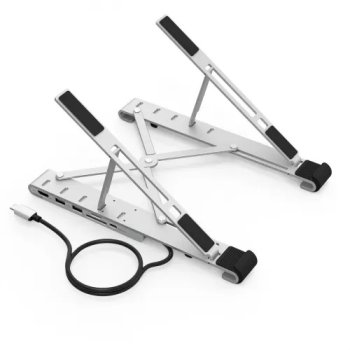 Choetech statīva daudzfunkcionāla stacija klēpjdatoram ar PD / USB-C HDMI (4K / 30Hz) / 2xUSB-A / 1xUSB-C / 1xSD /...