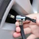 Kompakts auto kompresors riepu piepumpēšanai, 12V, melns