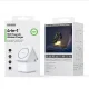 Duzzona W20 15W 4-in-1 induktīvā lādētāja stacija iPhone / AirPods / Apple Watch ar naktslampu – balta