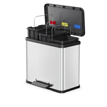 Мусорное ведро для сортировки с педалью Hailo Öko Trio Plus L, 3 x 9 л,...