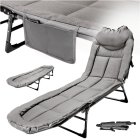 Saliekama tūrisma gulta LUARO, viegla lauka atpūtas gulta 190x63x30cm