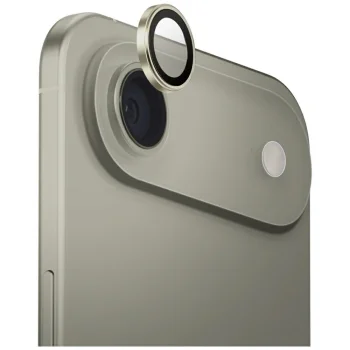 Kameras lēcu aizsargstikls Uniq Optix Aluminum priekš iPhone Air ar aplikatoru, zelta