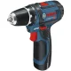 Аккумуляторная дрель-шуруповерт Bosch GSR 12V-15 Professional, 2x 2,0 Ач