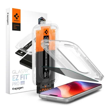 Spigen Glas.tR EZ Fit Pro Privacy aizsargstikls iPhone 18 Pro