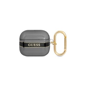 Guess чехол для AirPods 3 Strap Collection Черный