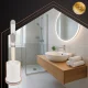 Ruhhy Silicone Toilet Brush with Holder, White