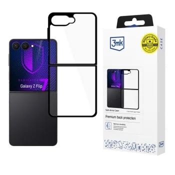 Чехол 3mk Satin Armor Case+ для Samsung Galaxy Z Flip 7, Прозрачный черный