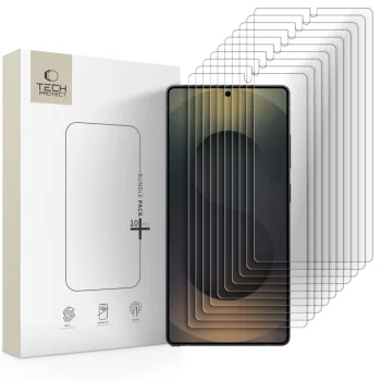 Защитное стекло Tech-Protect для Samsung Galaxy S25 (комплект 10 шт.)