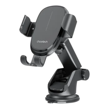 Choetech T203-F Car Phone Holder with Wireless Charger 15W, Black | Автоматический Телефонный...