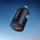 Orico MiniRing 30W USB-A un USB-C auto lādētājs - Melns